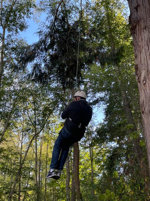 Ziplining in Washington