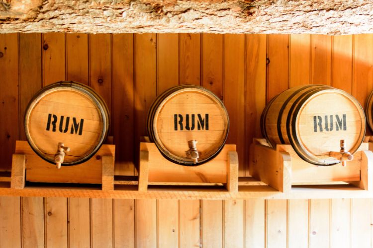 rum barrels