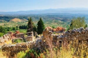 Exploring the Ancient Castle Town of Mystras, Greece