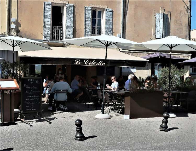 Dining out at cafes is but one of Provence’s many pleasures. Photo by Victor Block