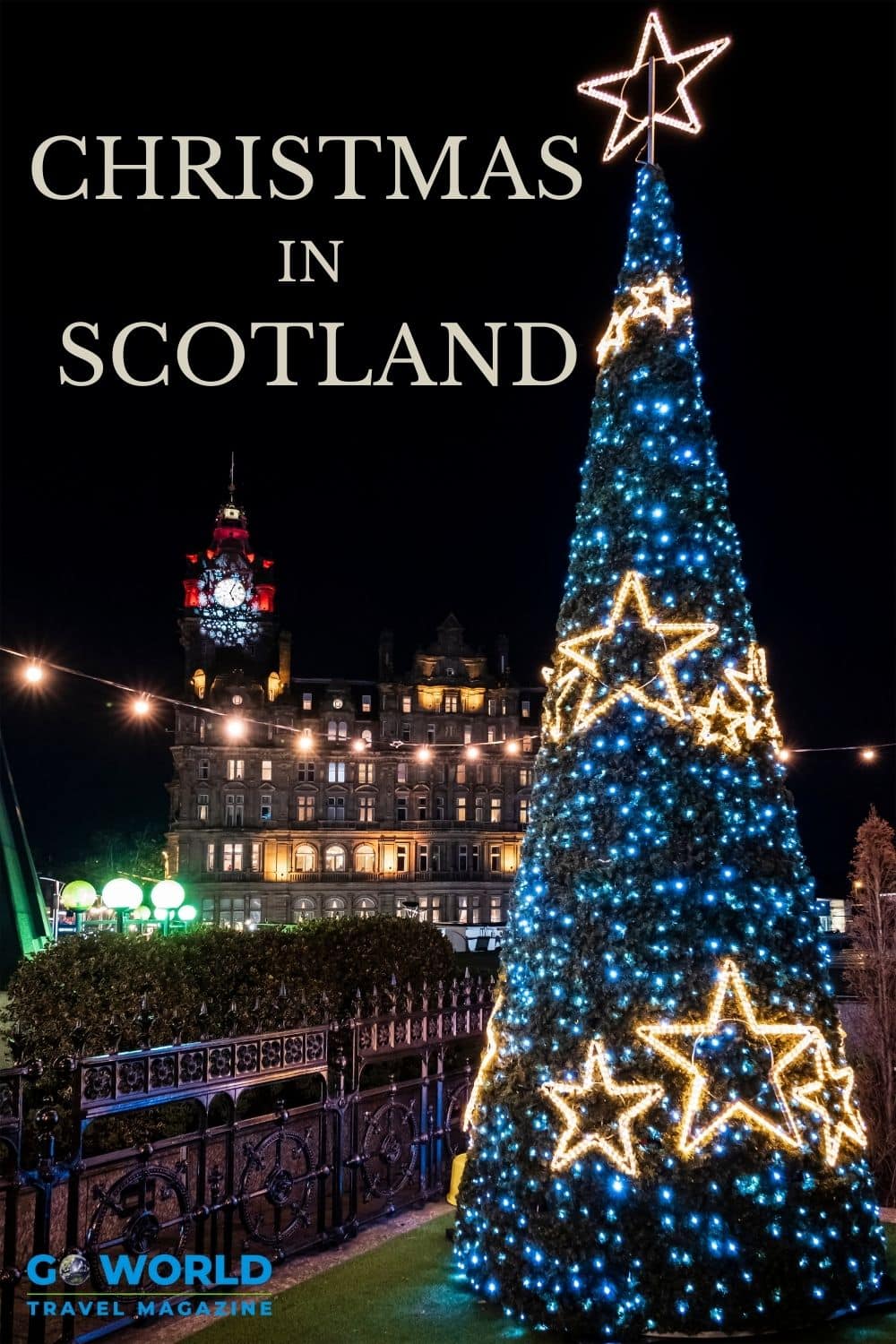 Christmas in Scotland is a colorful and lively affair. Here's how to enjoy all the festivies including the fun Hogmanay New Year Celebrations. #Scotland #Christmasinscotland
