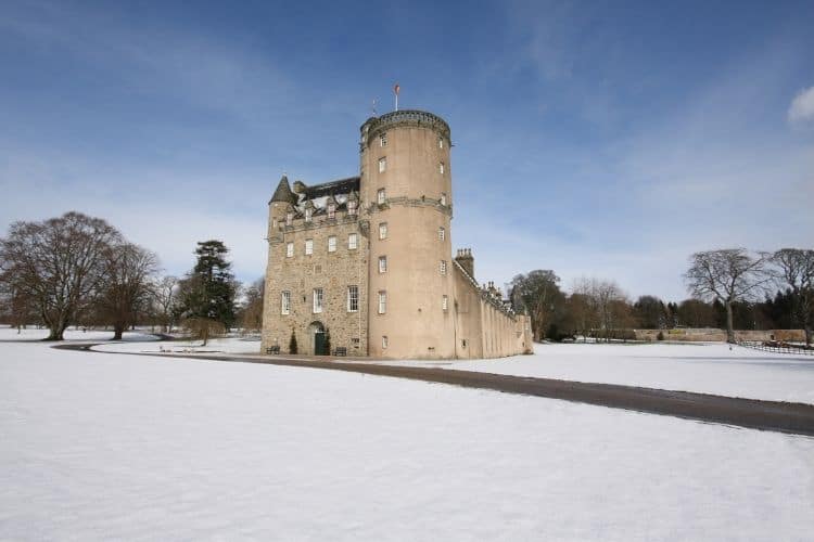 Scotland at Christmas castle