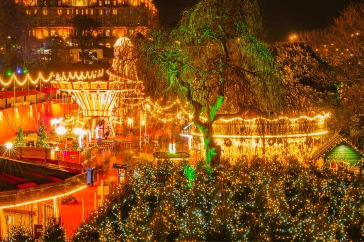 Scotland at Christmas lights