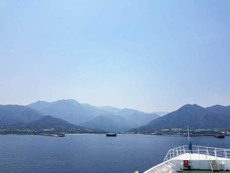 Approaching Yakushima Island