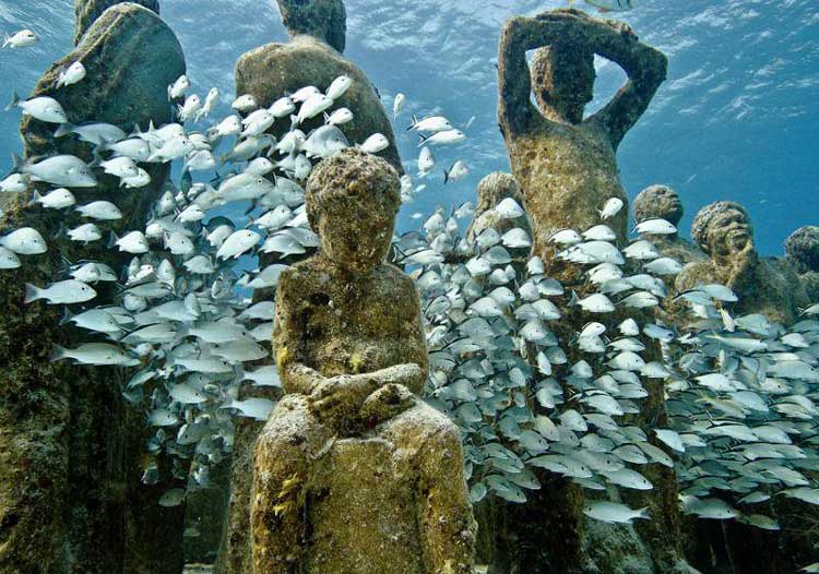 Underwater sculptures by Jason deCaires Taylor