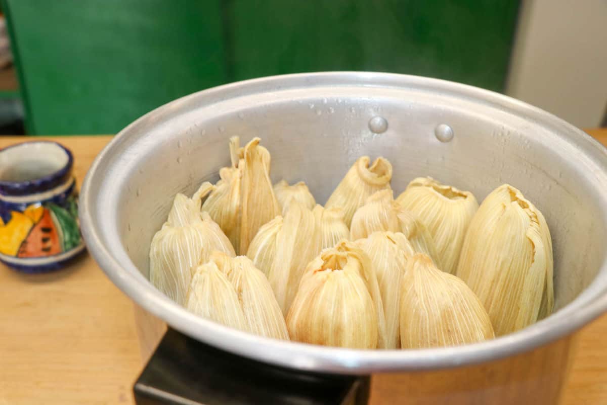 Cooking Tamales class