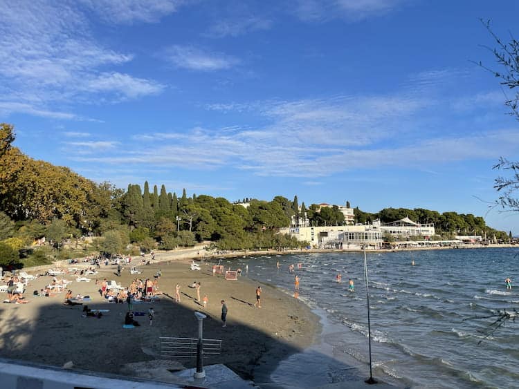 Beach in Split. Photo by Janna Graber