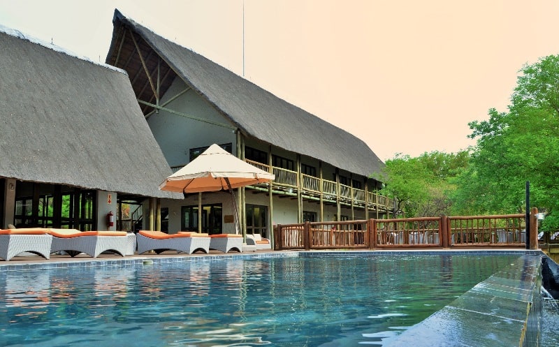 Cresta Mowana rimflow pool , gym and spa. Photograph courtesy of Cresta Mowana.a