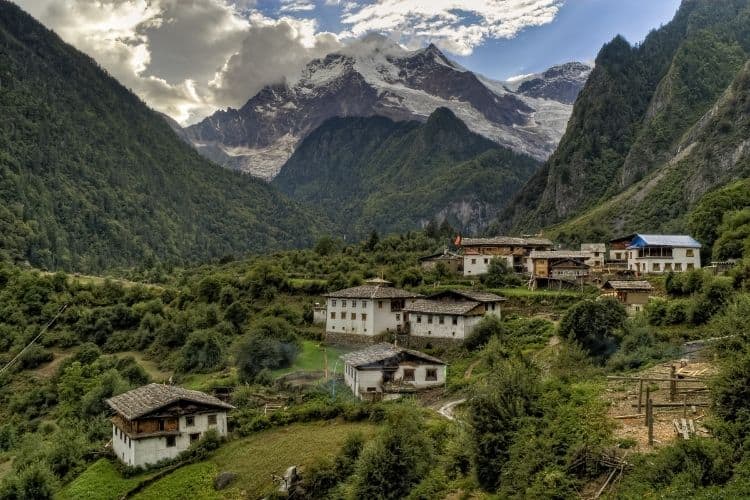 Village in the Himalayas