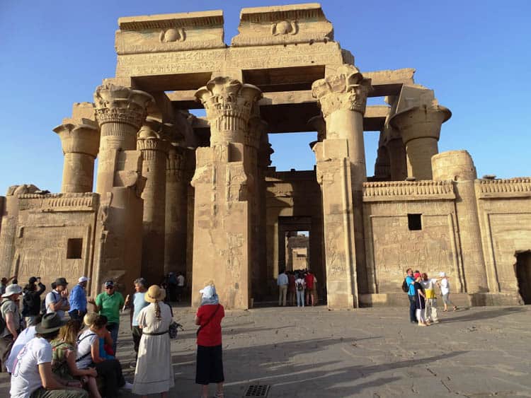 Kom Ombo Temple, often referred to as the Crocodile Temple. 