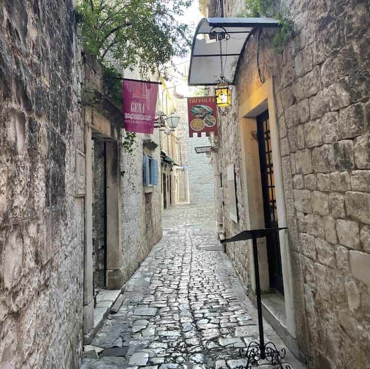 Walkway in Trogir, Croatia. Photo by Janna Graber