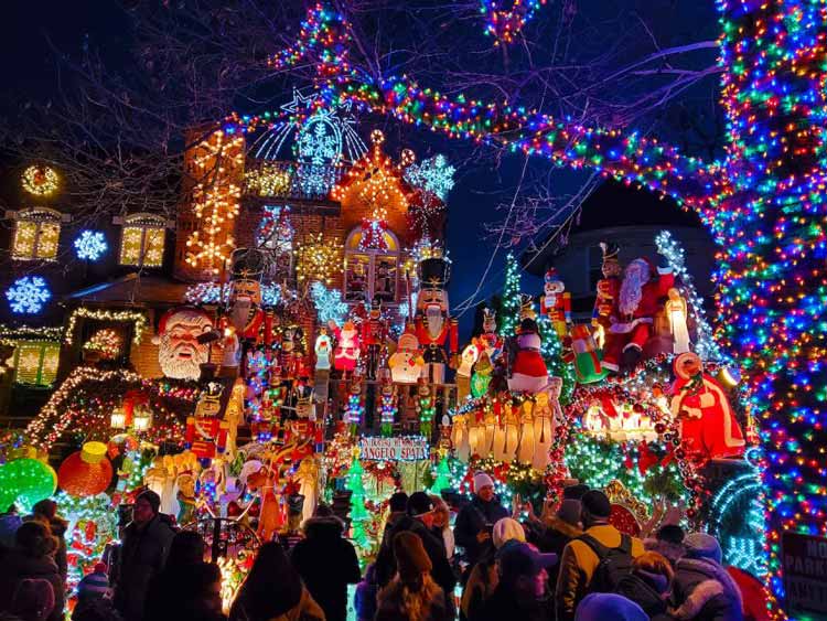 Dyker Heights lit up neighborhood