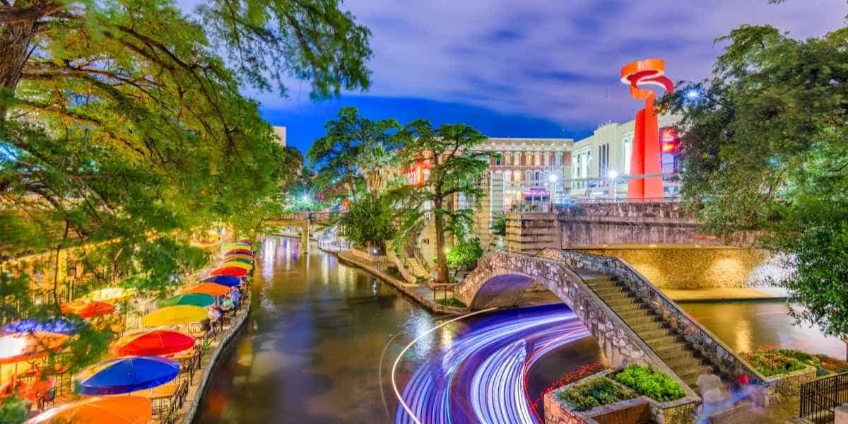 San Antonio, Texas at night