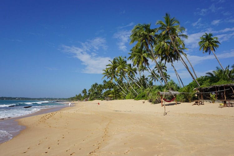 Beach activities in Sri Lanka