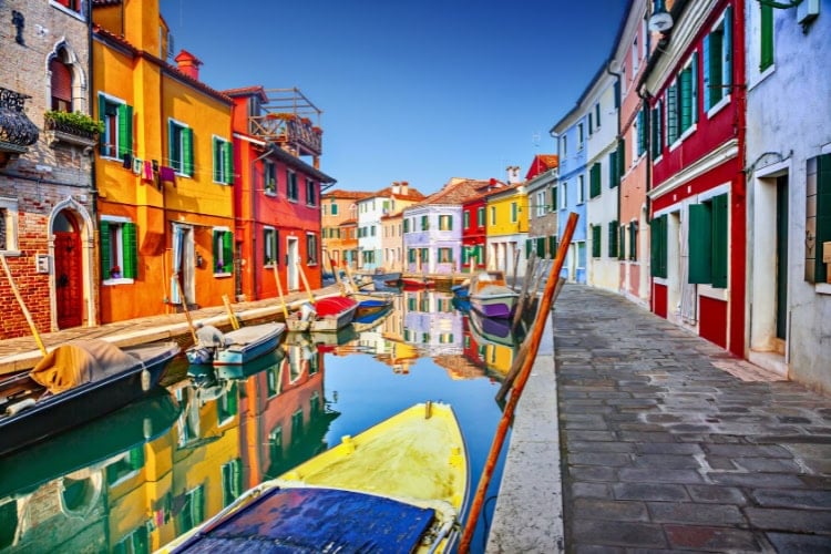 Burano in Venice, Italy. Photo by adisa from Getty Images Pro via Canva