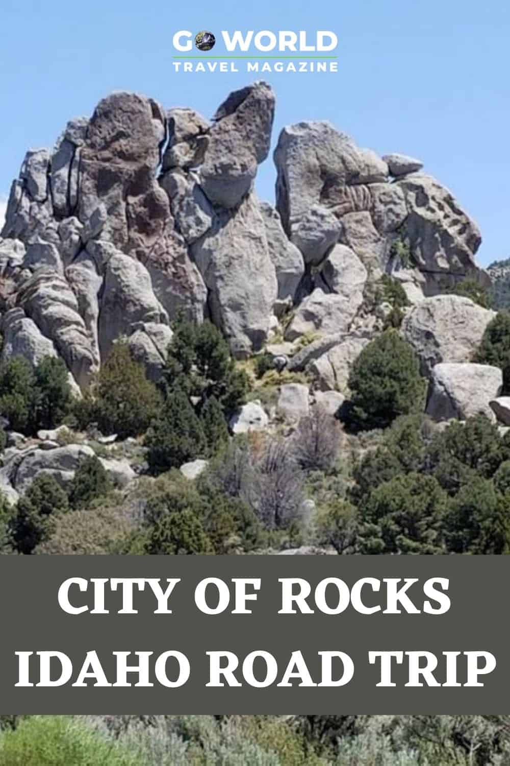 A road trip along the City of Rocks Backcountry Byway in Idaho has stunning scenery, unique rock formations and historic towns without crowds. #USAroadtrips #idaho