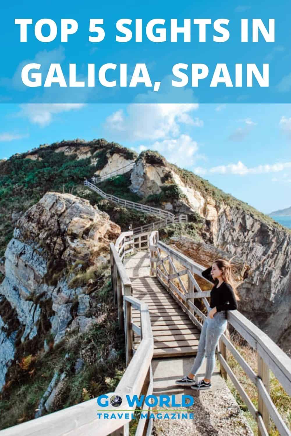 Galicia, Spain is known for the Camino de Santiago pilgrimage but it's also home to spectacular cliffs, beaches, forests and scenic villages. #Galiciaspain #caminodesantiago