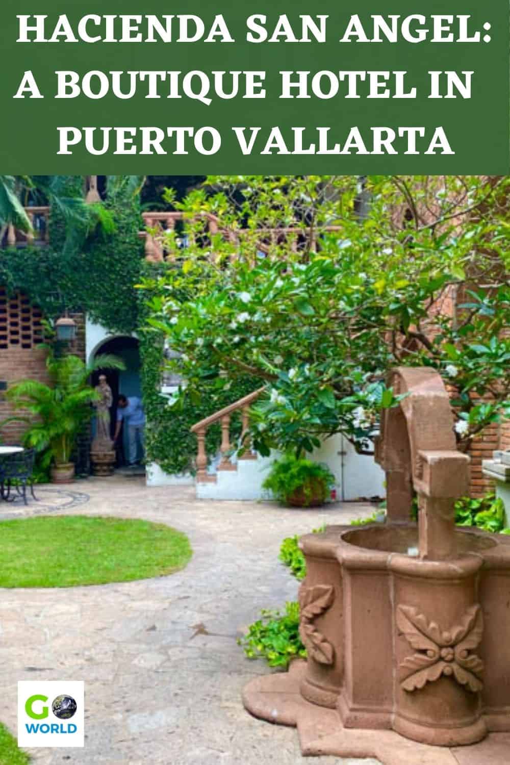 One of the best hotels in Puerto Vallarta is Hacienda San Angel, a gorgeous boutique hotel with stunning views, once home to Richard Burton. #PuertoVallarta #besthotelsinpuertovallarta