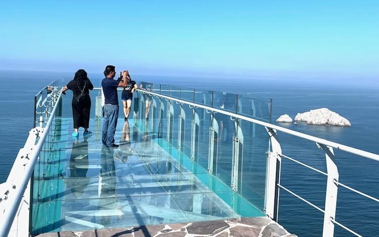 Hike to the top of El Faro Lighthouse and stand on the new glass bridge. Photo by Jill Weinlein