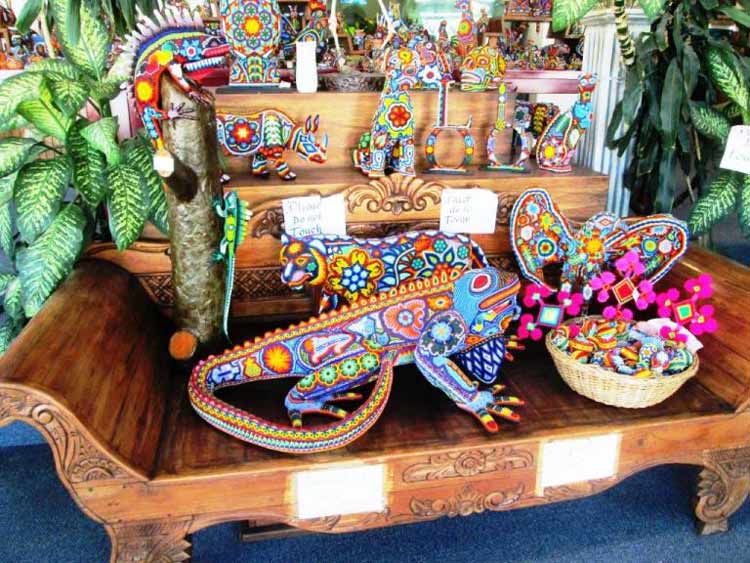 Indian beads represent Mexico's history throughout Puerto Vallarta's Malecon. Photo by Victor Block