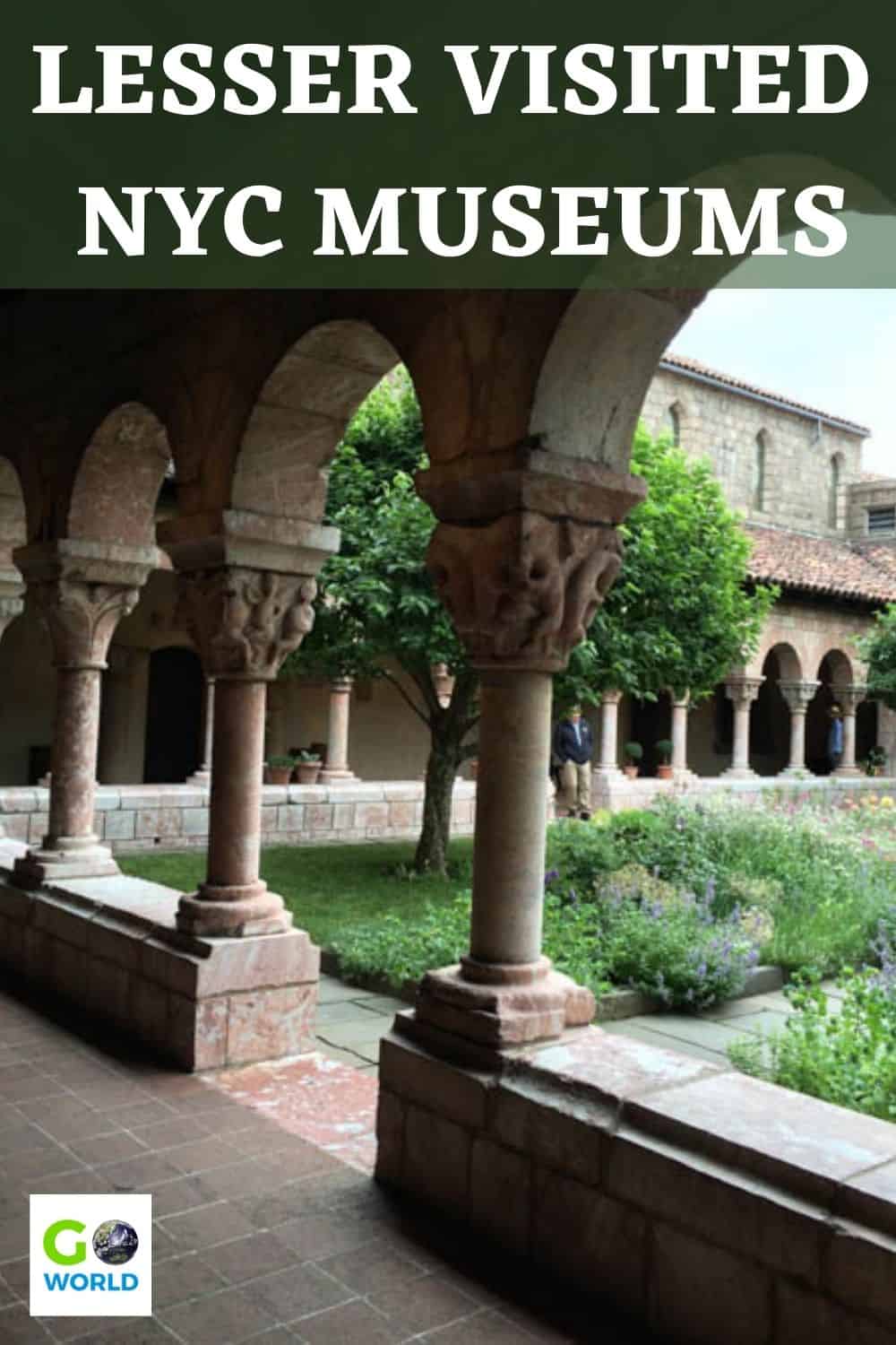 Already been to the Met and the MoMA? Check out these lesser-visited cool NYC museums like the Skyscraper Museum and the Met Cloisters. #nycmuseums #whattodoinnyc
