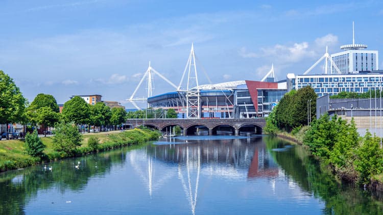 River walk in Cardiff