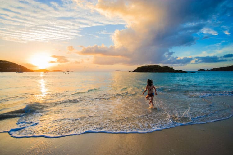 Beach fun on the U.S. Virgin Islands