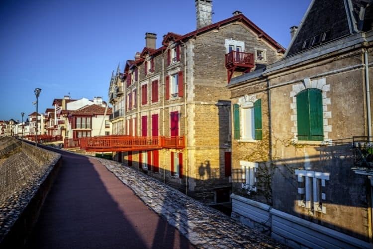 Saint Jean de Luz seafront buildings