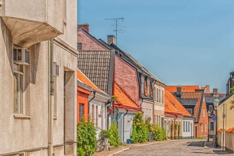 Ystad colorful homes