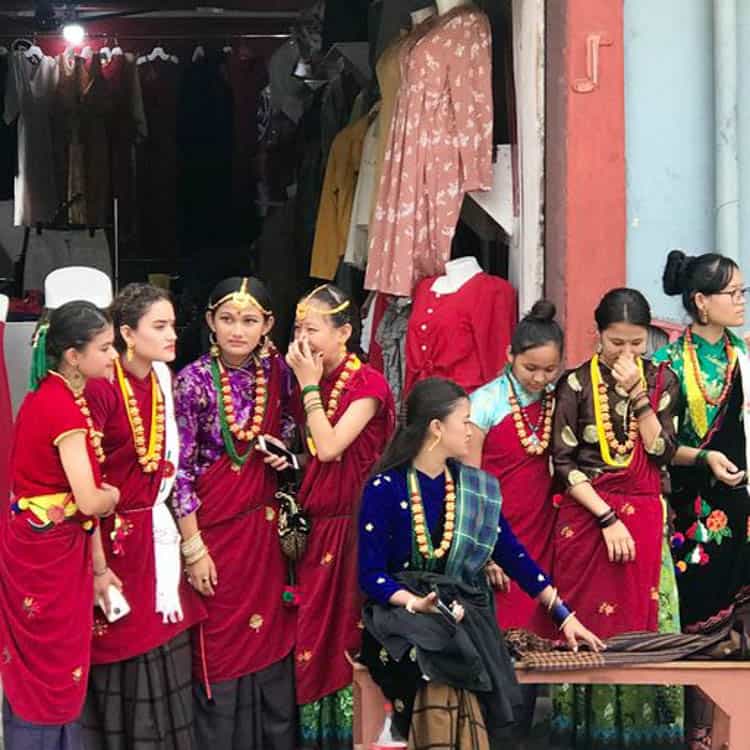 Women in traditional dress 