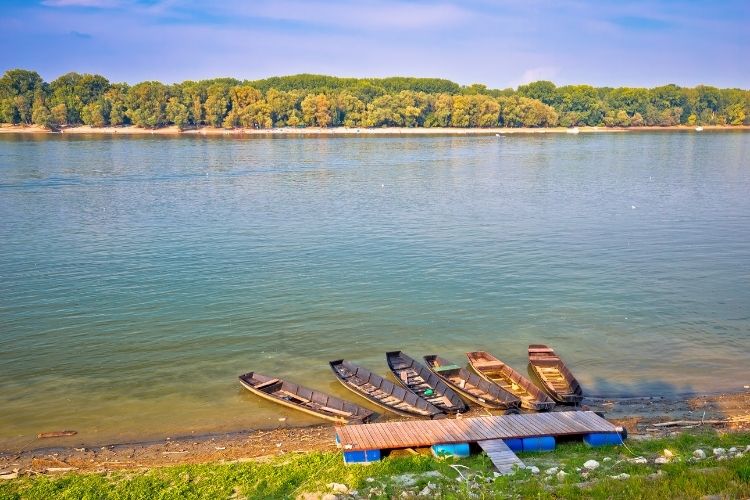 Danube River near the Croatia-Serbia border