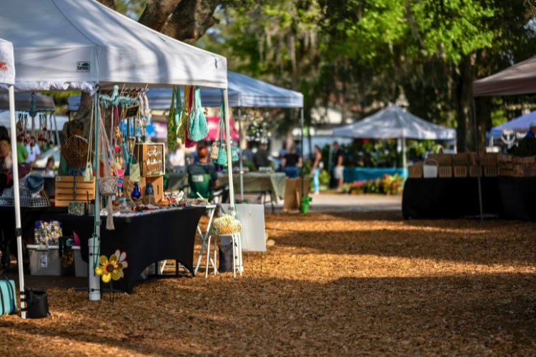 Farmers market. Photo by Connor McManus from Pexels via Canva