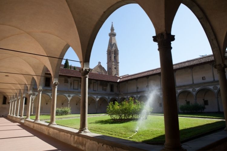 Basilica of Santa Croce internal courtyard