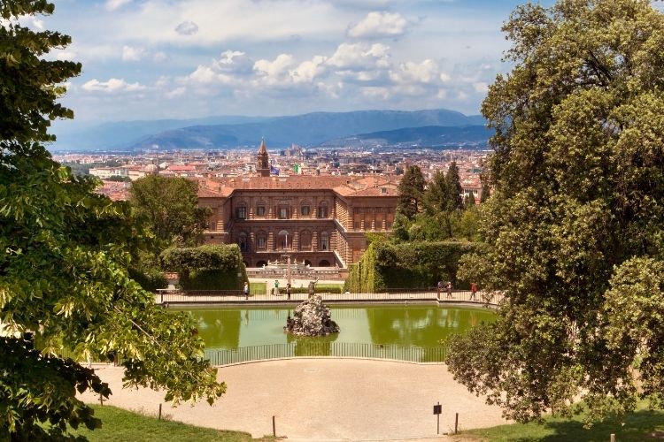 View of Palazzo Pitti from Boboli Gardens