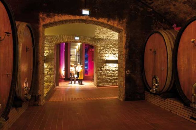 The wine cellars at Weinreich Sommerach