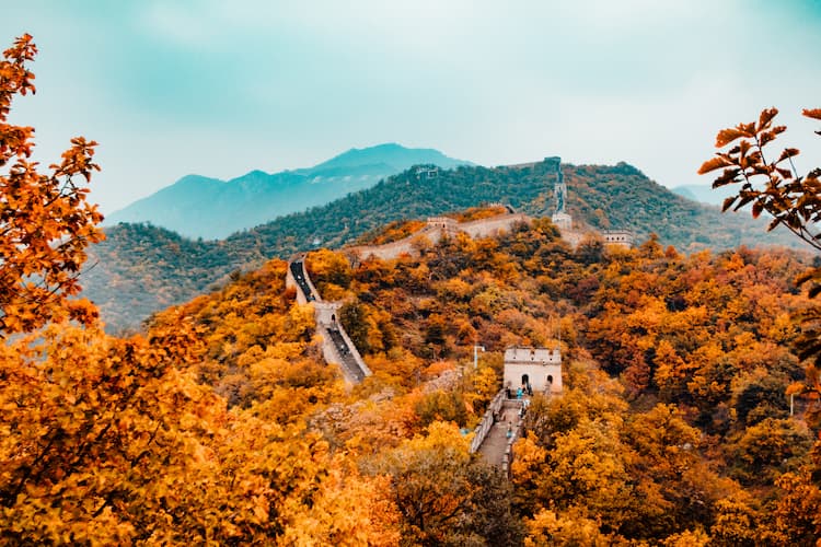 Tembok Besar Cina, Cina.  Foto oleh Hanson Lu