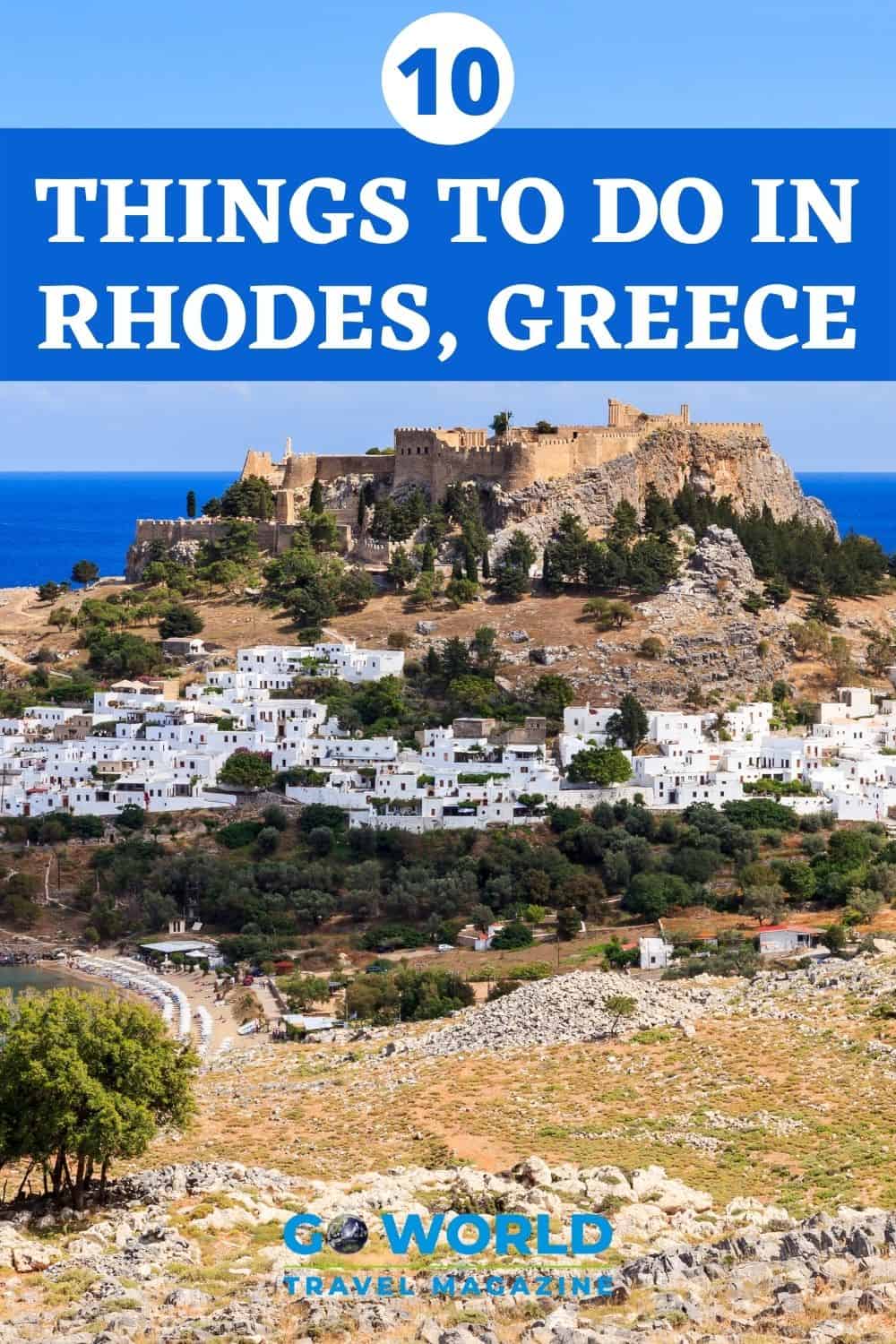 The Greek Island of Rhodes is a top beach destination. However, there are many more things to do in Rhodes from historic sites to butterflies. #Greece #Rhodes