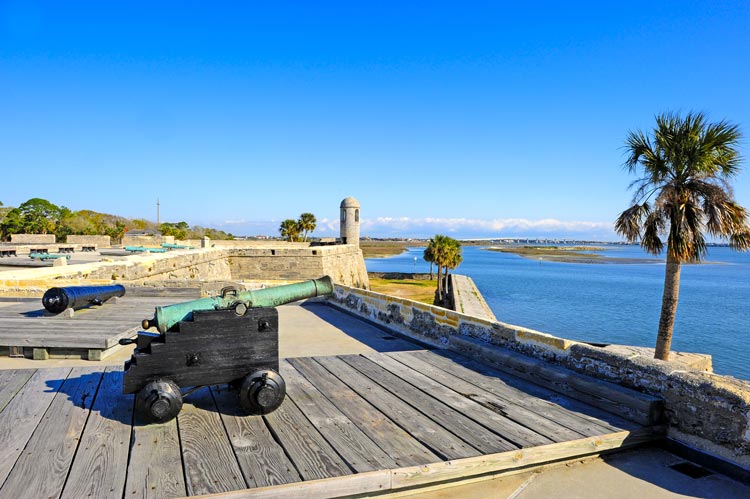 The Castillo de San Marcos still stands guard in St. Augustine, Florida. Photo by Donald Fink/Dreamstime