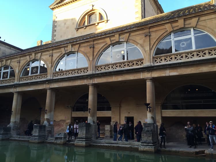 Tourists are aplenty at the Roman Baths. Photo by Susmita Sengupta