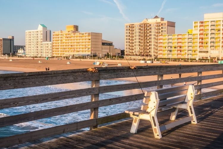 Virginia Beach pier and boardwalk