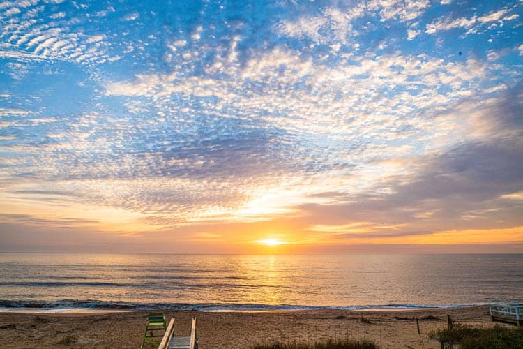 Sunset on the beach