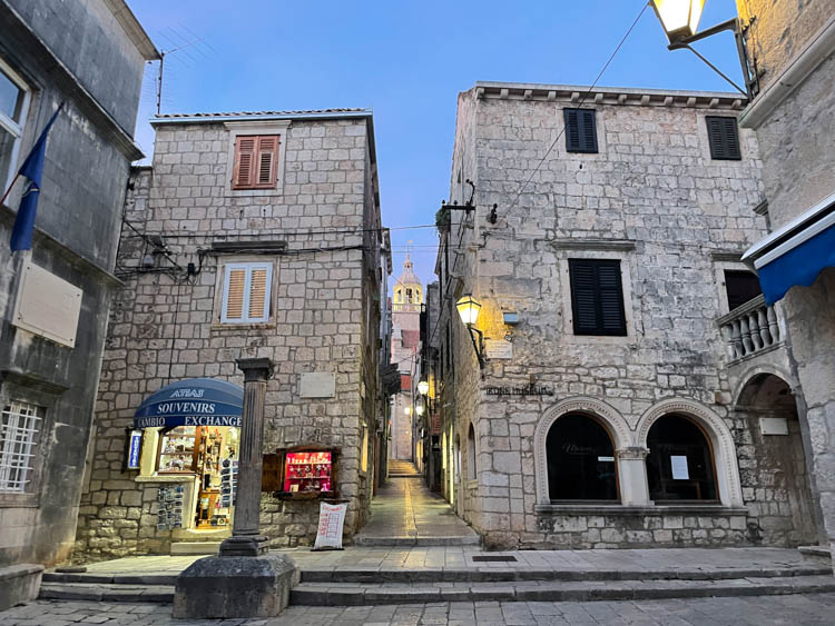 Croatian Islands Charming streets of Korcula