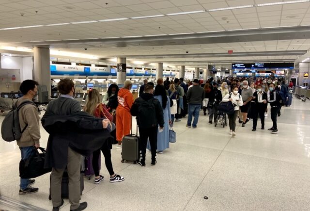 TSA line Miami 