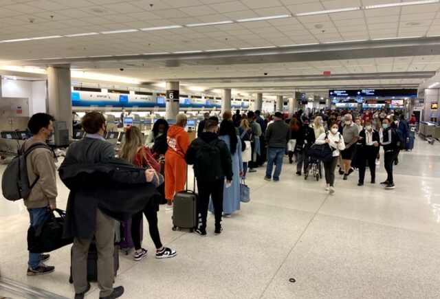 TSA line Miami 