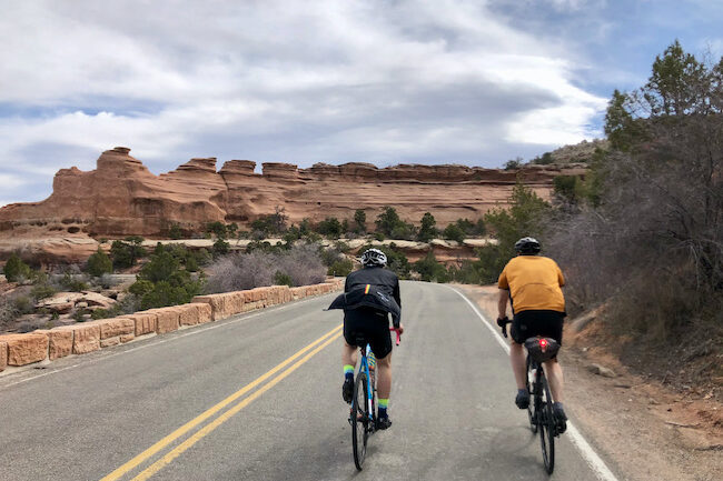 Rim Rock Road on the Colorado Monument with no cars in sight. Photo courtesy of Adde Sharp