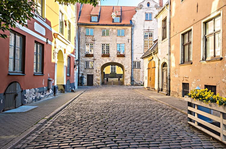 Street in Riga, Latvia
