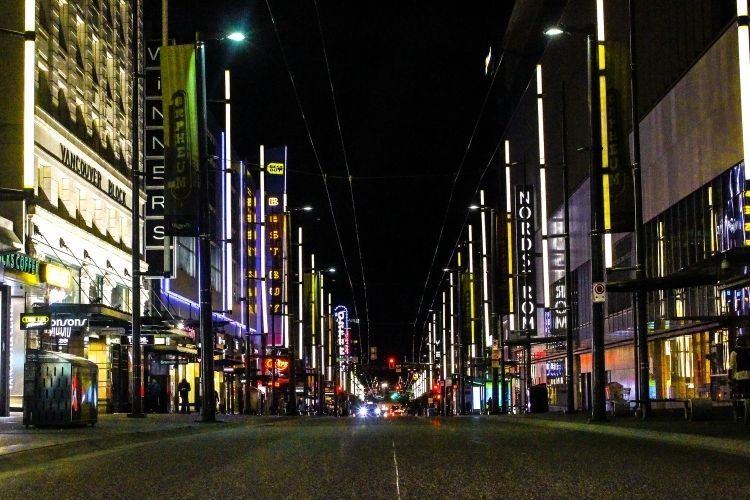 Vancouver at night