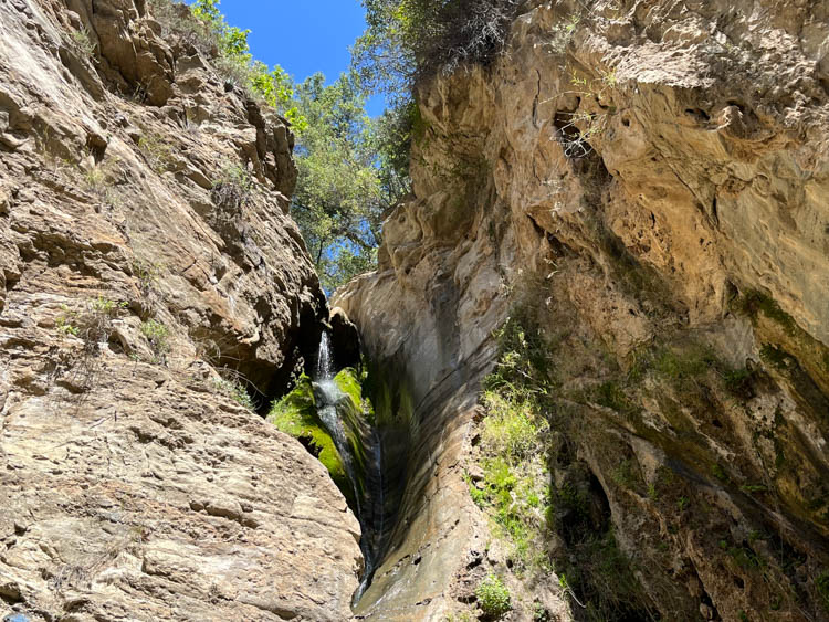 Black Star Canyon waterfall.