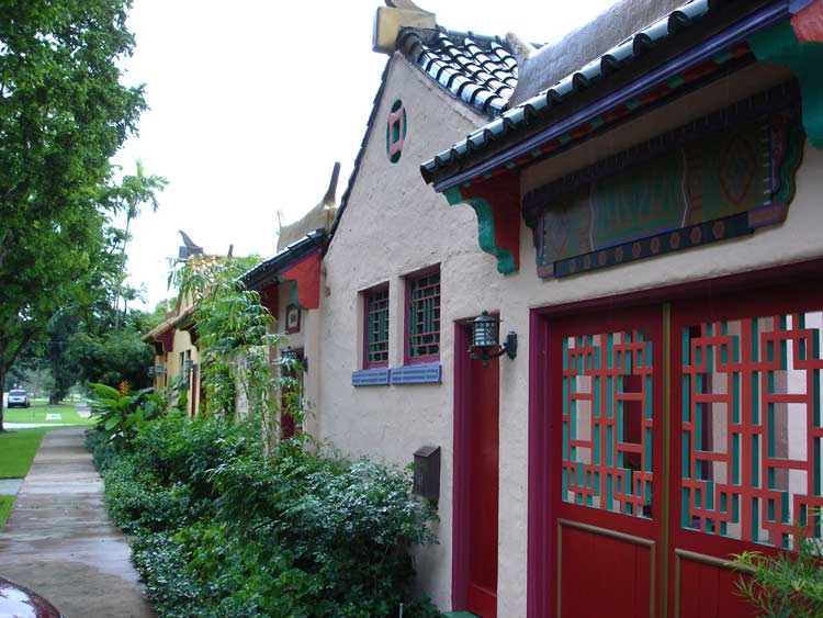 Chinese architecture abounds in Coral Gables, Miami, Florida. Photograph by Greater Miami CVB