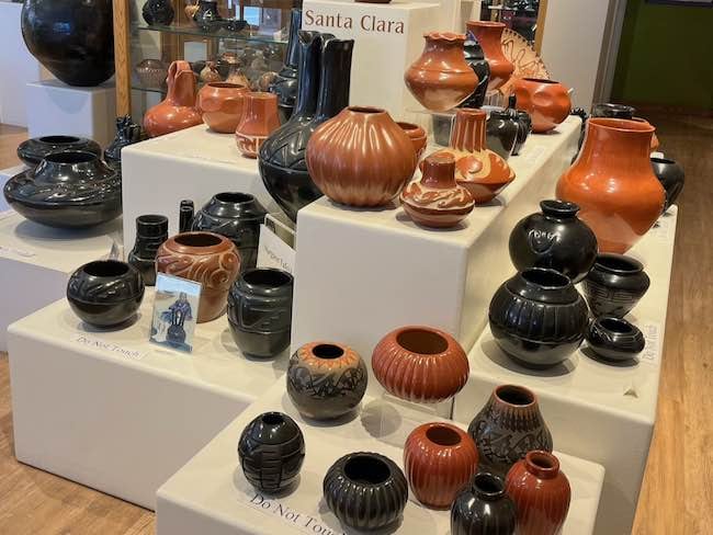 Pottery from Santa Clara Pueblo. Photo by Claudia Carbone